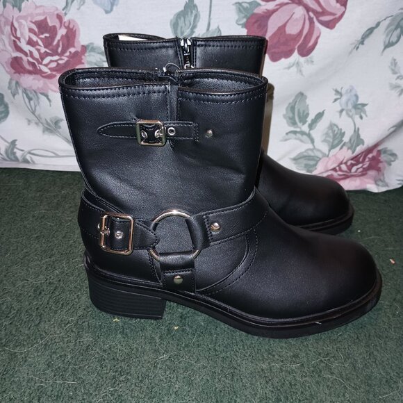 NEW Universal Thread™ Women's Connor Harness Buckle Ankle Boots 10W - Picture 4 of 7